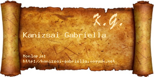 Kanizsai Gabriella névjegykártya